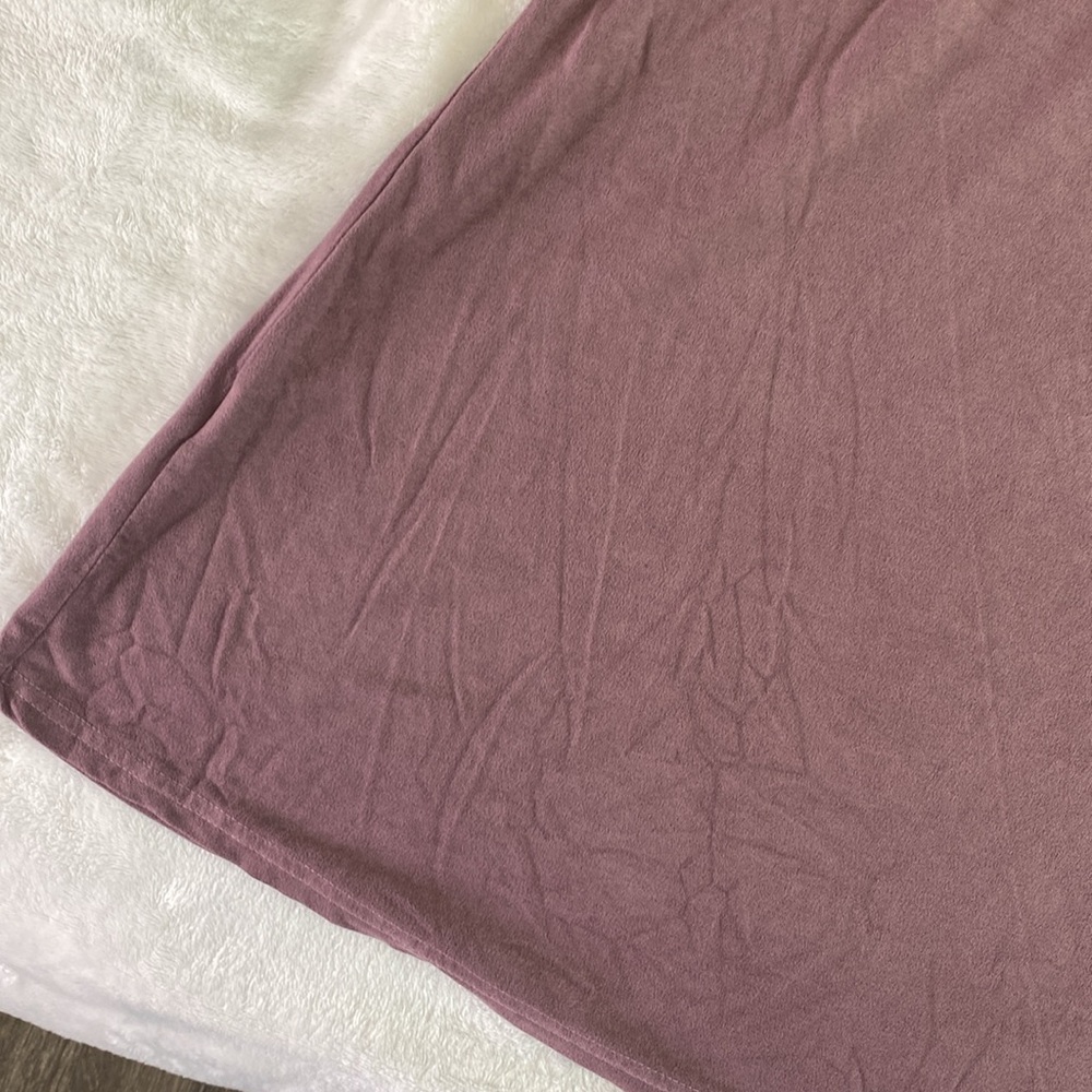 Simply Southern velvet mauve bell sleeve midi dress - Picture 13 of 17